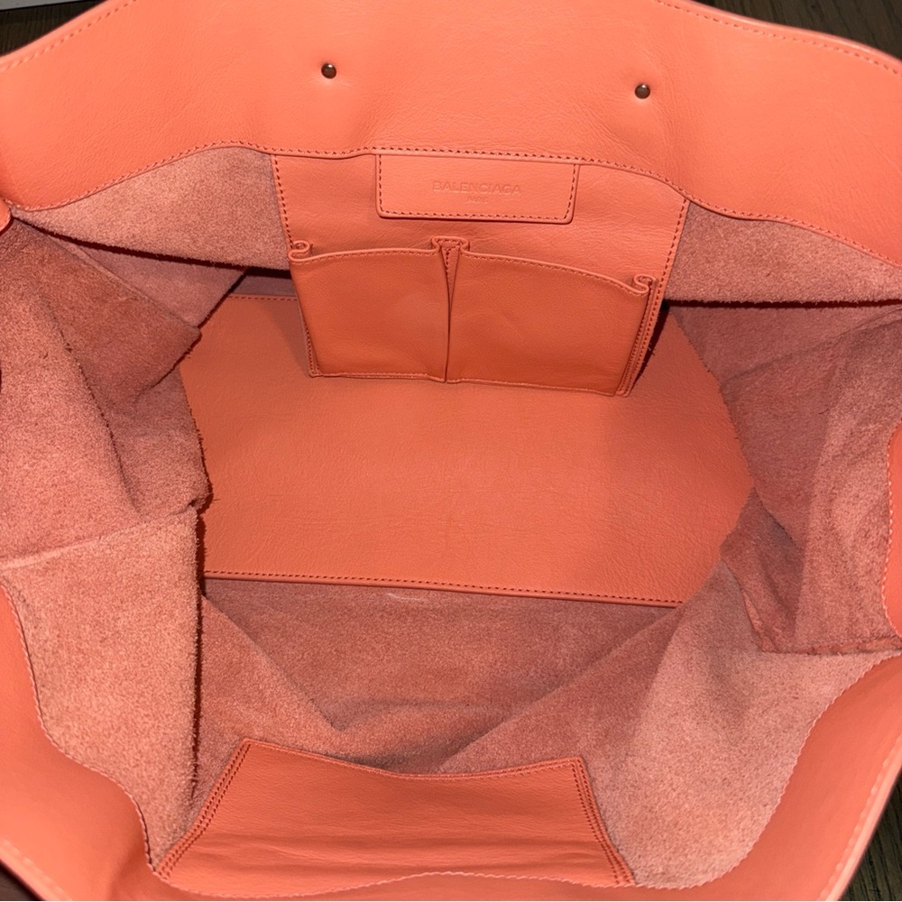 Balenciaga Papier Coral Pink Tote Bag - Picture 9 of 11